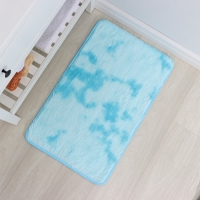 Коврик Доляна &laquo;Пушистик&raquo;, 50&times;80 см, цвет голубой