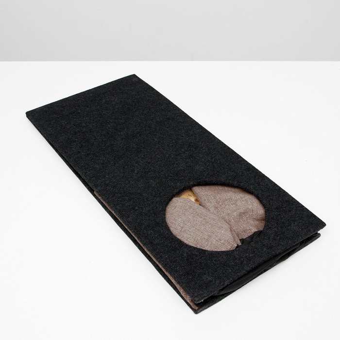 Дом для кошек с когтеточкой, раскладной, 51 х 35,5 х 73 см, микс Дом для кошек с когтеточкой, раскладной, 51 х 35,5 х 73 см, микс