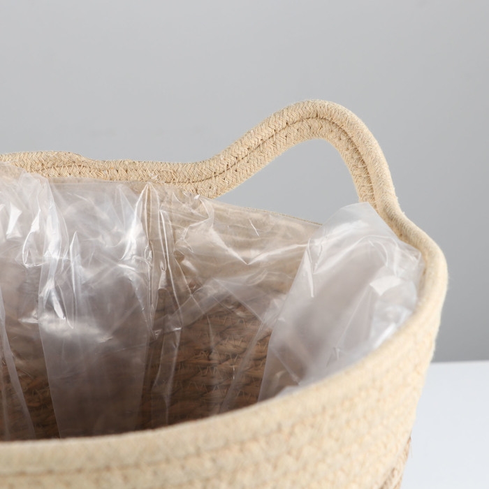 Набор корзин из  шт, D33xH30 см, D28xH27 см, D23 xH19 см, рогоз