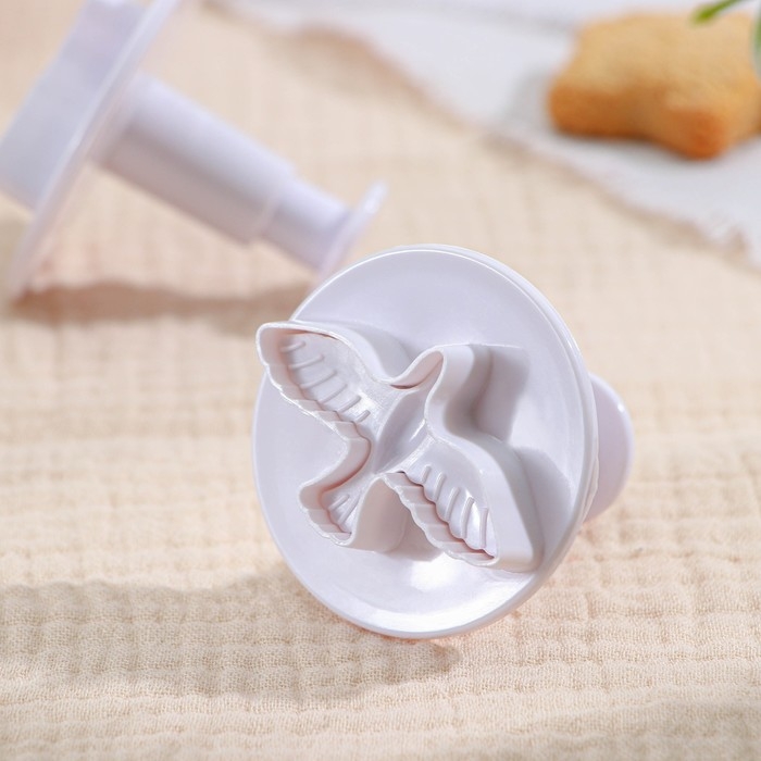 Набор плунжеров кондитерских Доляна &laquo;Птица&raquo;, 3 шт, 4,5&times;5 см