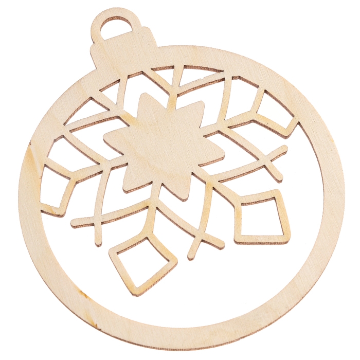 Заготовки для творчества на новый год «Шары со снежинками», 5 шт Заготовки для творчества на новый год «Шары со снежинками», 5 шт