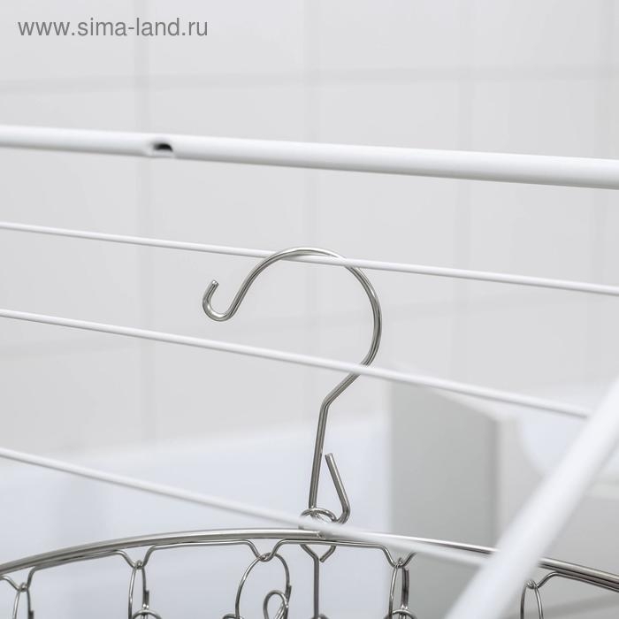 Сушилка для белья Доляна, 10 прищепок, 45×1×19 см Сушилка для белья Доляна, 10 прищепок, 45×1×19 см