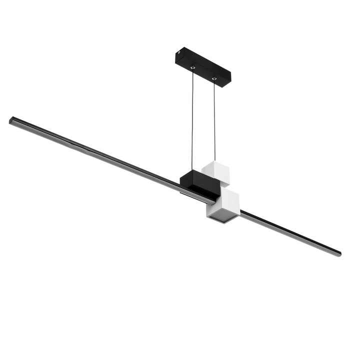 Светильник с ПДУ Светильник с ПДУ "Наоми" LED 20Вт 3000-6000К бело-черный 120х100 см