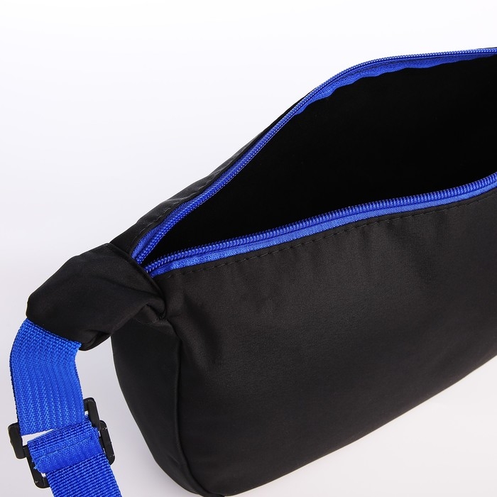 Сумка молодёжная на молнии, цвет чёрный Сумка молодёжная на молнии, цвет чёрный