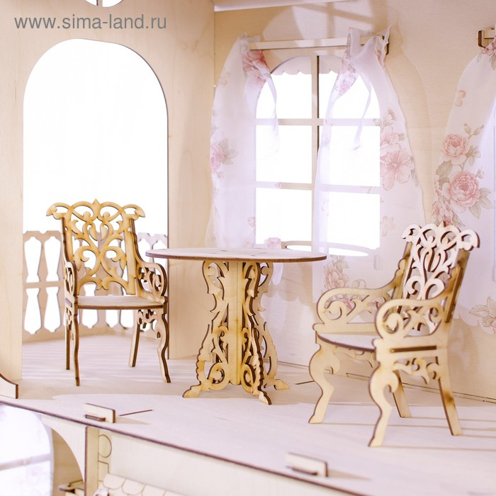 Конструктор &laquo;Большой кукольный дом&raquo;, без мебели и текстиля, фанера &mdash; 3 мм, этаж: 33 см