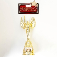 Кубок наградная фигура Ника &laquo;Богиня&raquo;, пластик, золото, 19,5 х 7,3 см