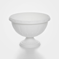 Кашпо уличное на ножке «Джулия», 8 л, цвет белый Кашпо уличное на ножке «Джулия», 8 л, цвет белый