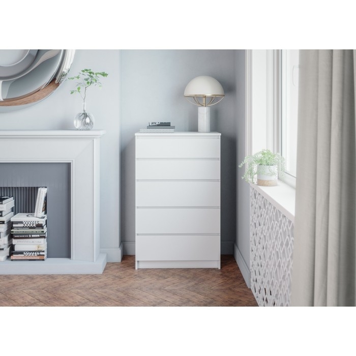 Комод Мори, 704х404х1120, Белый Комод Мори, 704х404х1120, Белый