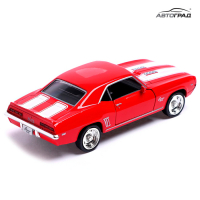 Машина металлическая CHEVROLET CAMARO SS, 1:32, открываются двери, инерция, цвет красный Машина металлическая CHEVROLET CAMARO SS, 1:32, открываются двери, инерция, цвет красный