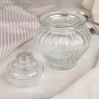 Банка стеклянная для сыпучих продуктов Доляна &laquo;Галерея&raquo;, 300 мл, 9,5&times;13 см