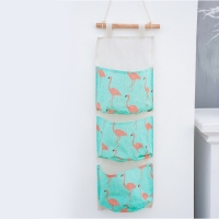 Органайзер подвесной с карманами Доляна «Фламинго», 3 отделения, 20×60 см, цвет голубой Органайзер подвесной с карманами Доляна «Фламинго», 3 отделения, 20×60 см, цвет голубой