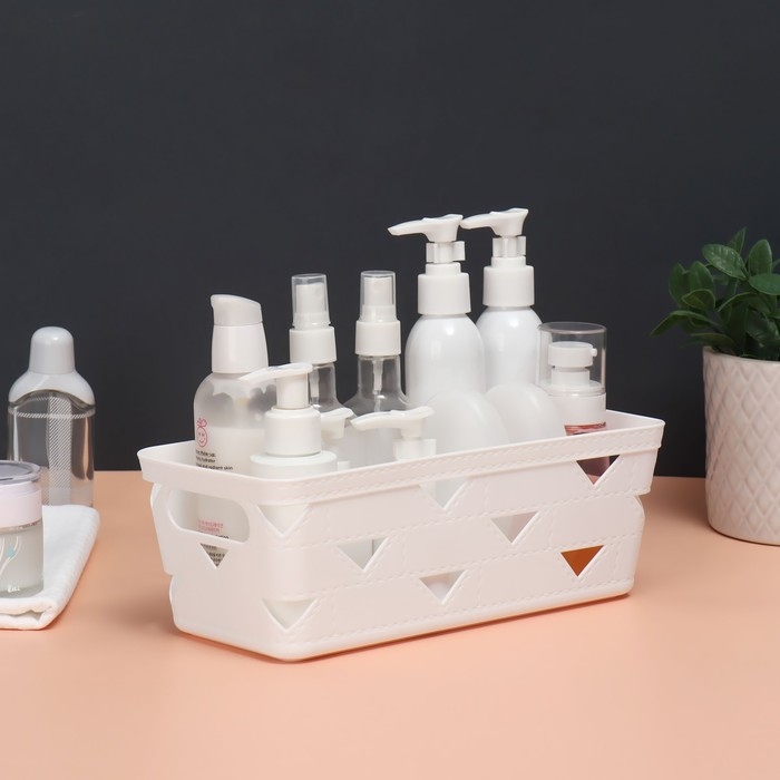 Органайзер для хранения косметических принадлежностей, 25,5 &times; 12 &times; 9 см, цвет МИКС