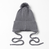 Шапка детская MINAKU, р-р 35-40, цвет серый Шапка детская MINAKU, р-р 35-40, цвет серый