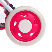 Коляска универсальная для кукол, с корзиной, металлический каркас, МИКС Коляска универсальная для кукол, с корзиной, металлический каркас, МИКС