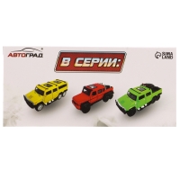 Машина металлическая &laquo;Внедорожник&raquo;, 1:36, свет, звук, открываются двери, инерция, цвет МИКС