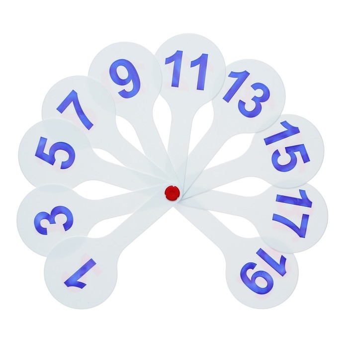 Веер-касса, цифры от 1 до 20, Calligrata, пакет с европодвесом, МИКС Веер-касса, цифры от 1 до 20, Calligrata, пакет с европодвесом, МИКС