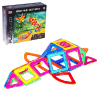 Конструктор магнитный &laquo;Цветные магниты&raquo;, 40 деталей