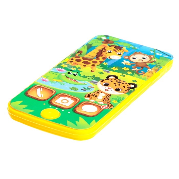 Телефон музыкальный &laquo;Весёлая африка&raquo;, звук, цвета МИКС