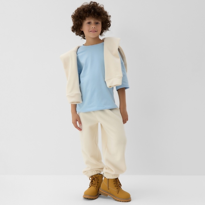 Костюм (худи и брюки) детский MINAKU: Fleece Soft, цвет бежевый, рост 122 см Костюм (худи и брюки) детский MINAKU: Fleece Soft, цвет бежевый, рост 122 см