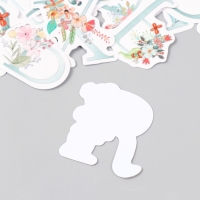 Наклейки для творчества "Цветочный алфавит" тиснение серебро набор 33 шт 9х7х0,8 см Наклейки для творчества "Цветочный алфавит" тиснение серебро набор 33 шт 9х7х0,8 см