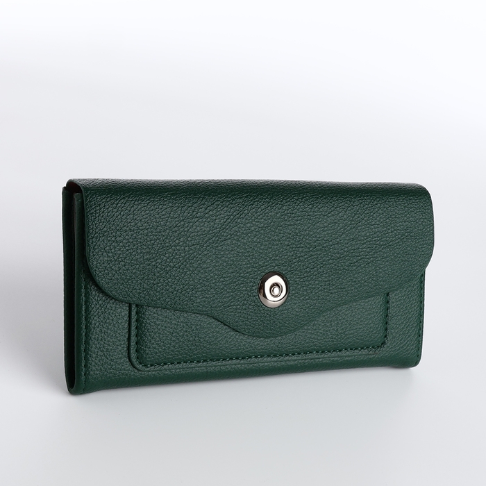 Кошелёк женский на магните, цвет зелёный Кошелёк женский на магните, цвет зелёный