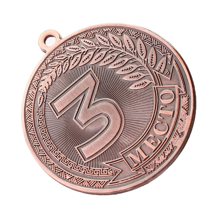 Медаль призовая 196, d= 5 см. 3 место. Цвет бронза. Без ленты Медаль призовая 196, d= 5 см. 3 место. Цвет бронза. Без ленты