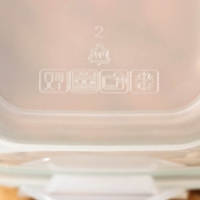 Контейнер пищевой с герметичной крышкой, 1 л, прозрачный, крышка МИКС