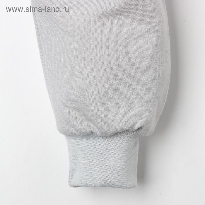 Штанишки Крошка Я &laquo;Мишка&raquo;, рост 68-74 см, цвет серый