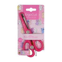 Ножницы детские канцелярские 13,5 см BrunoVisconti ERGOCUT, возвратный механизм, безопасные лезвия, розовые Ножницы детские канцелярские 13,5 см BrunoVisconti ERGOCUT, возвратный механизм, безопасные лезвия, розовые