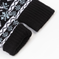 Варежки женские, цвет чёрный, размер 18 Варежки женские, цвет чёрный, размер 18