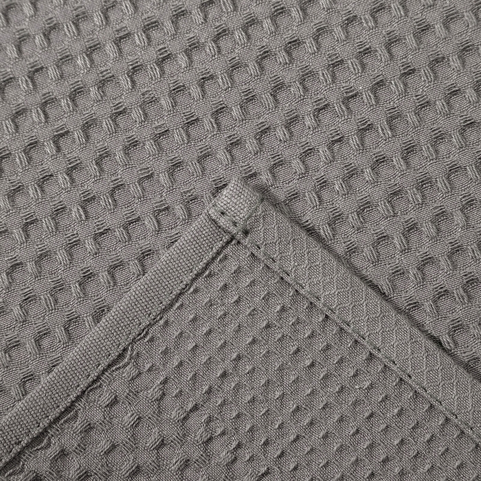 Полотенце "Доляна" цв. серый 35х60 см, 100% хл., крупная вафля 220 г/м2