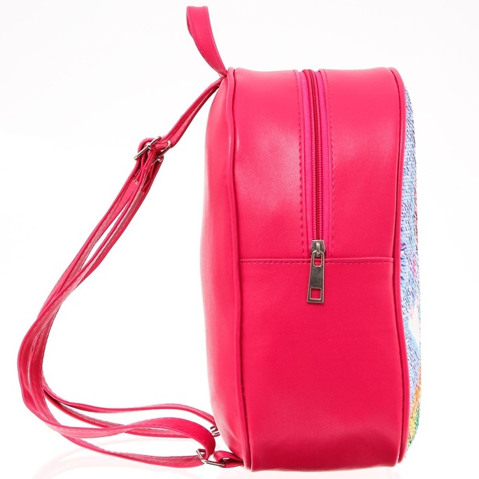 Рюкзак детский с двусторонними пайетками, 10 см х 23 см х 27 см "Пинки Пай и Радуга Дэш", My Little Pony