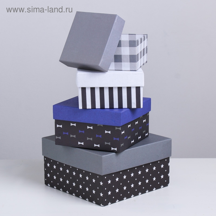 Набор коробок 10 в 1, упаковка подарочная, &laquo;Универсальный&raquo;, 10.2 х 10.2 х 6&ndash;28.2 х 28.2 х 15 см