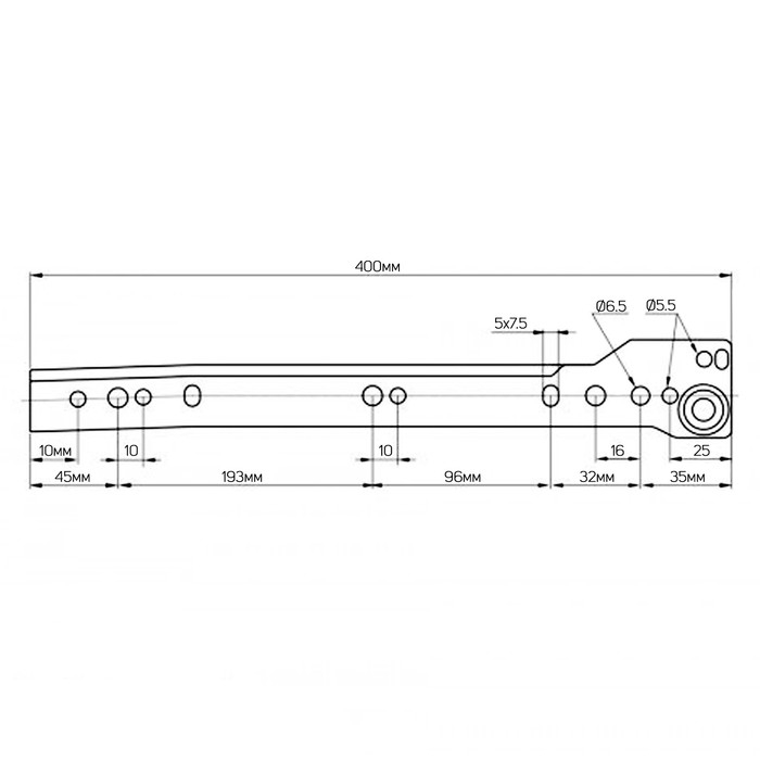 Роликовые направляющие 400 мм, 0.8 мм Роликовые направляющие 400 мм, 0.8 мм
