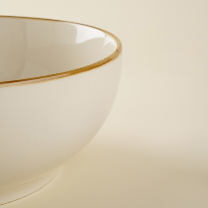 Набор мисок фарфоровых SL Home «Леггеро», 1,2 л, d=18,5 см, цвет бежевый Набор мисок фарфоровых SL Home «Леггеро», 1,2 л, d=18,5 см, цвет бежевый