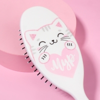 Расчёска массажная, 7 × 22 см, цвет белый Расчёска массажная, 7 × 22 см, цвет белый