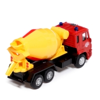 Грузовик металлический &laquo;КАМАЗ. Бетономешалка&raquo;, 1:54, инерционный, цвет красный