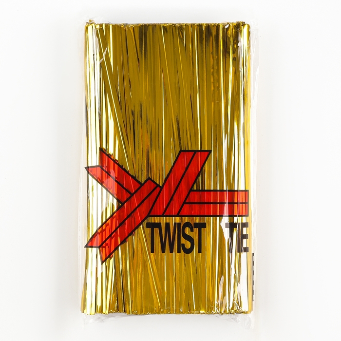 Клип лента, набор 800 шт., длина 1 шт. &mdash; 12 см, цвет золотой