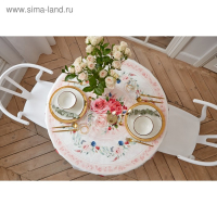 Скатерть круглая Этель &laquo;Розы&raquo; d=220 см, 100 % хлопок