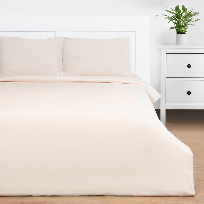 Постельное бельё Этель Дуэт &laquo;Жемчужная пыль&raquo; 143х215-2 шт, 220х240, 50х70-2 шт, 100% хлопок, бязь 125г/м2