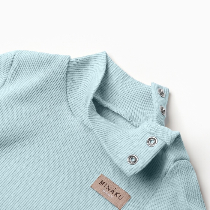 Боди-водолазка детская MINAKU, цвет ментол, рост 86-92 см Боди-водолазка детская MINAKU, цвет ментол, рост 86-92 см