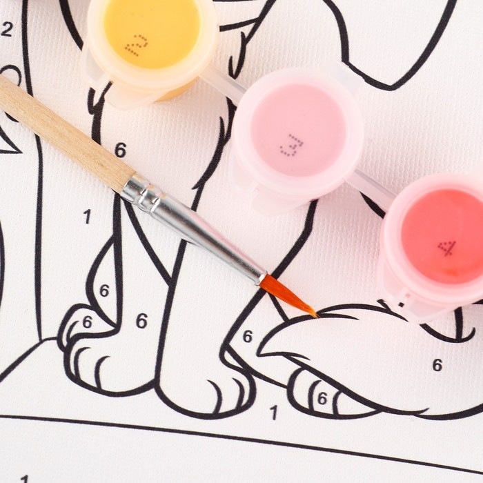 Картина по номерам для детей Картина по номерам для детей "Кошечка Мари" 21х15 см, Коты Аристократы