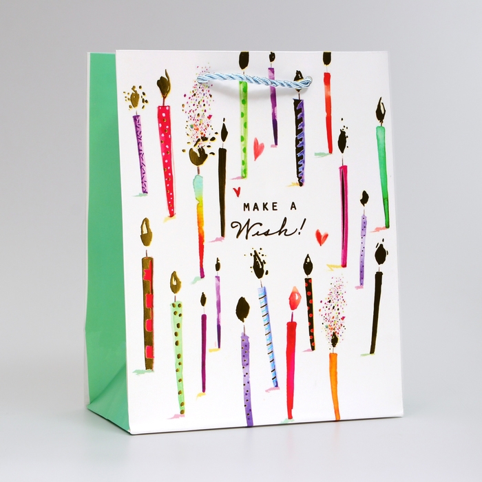 Пакет ламинированный «Cвечки», MS 18 × 23 × 10 см Пакет ламинированный «Cвечки», MS 18 × 23 × 10 см