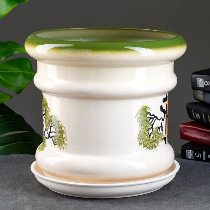 Горшок цветочный "Лиана 1" Иероглиф 10л