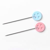 Булавки для квилтинга «Пуговки», 46 мм, 100 шт, цвет разноцветный Булавки для квилтинга «Пуговки», 46 мм, 100 шт, цвет разноцветный