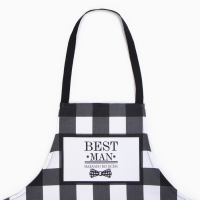 Кух. набор 3 пр. "Best man black" фартук 70х60 см, прих. 20х20 см, полот.35х60см