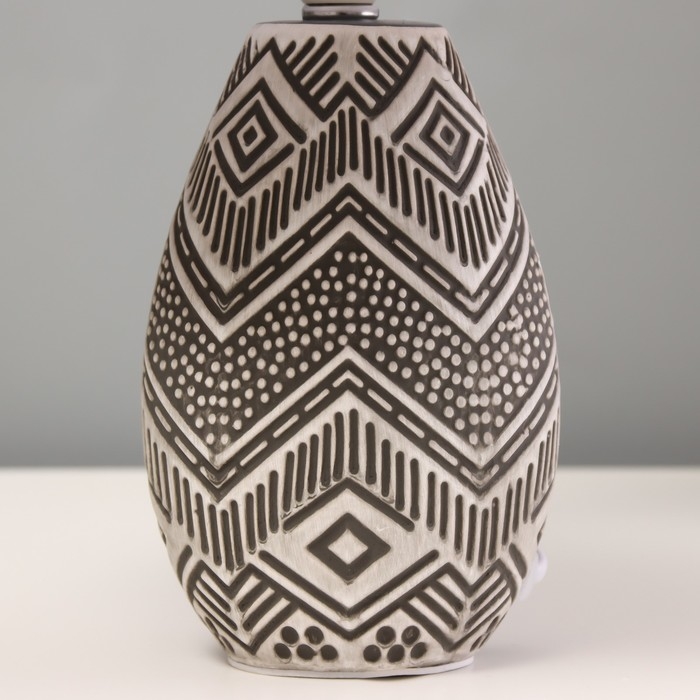 Настольная лампа Настольная лампа "Савва" Е14 40Вт серый 20х20х32см