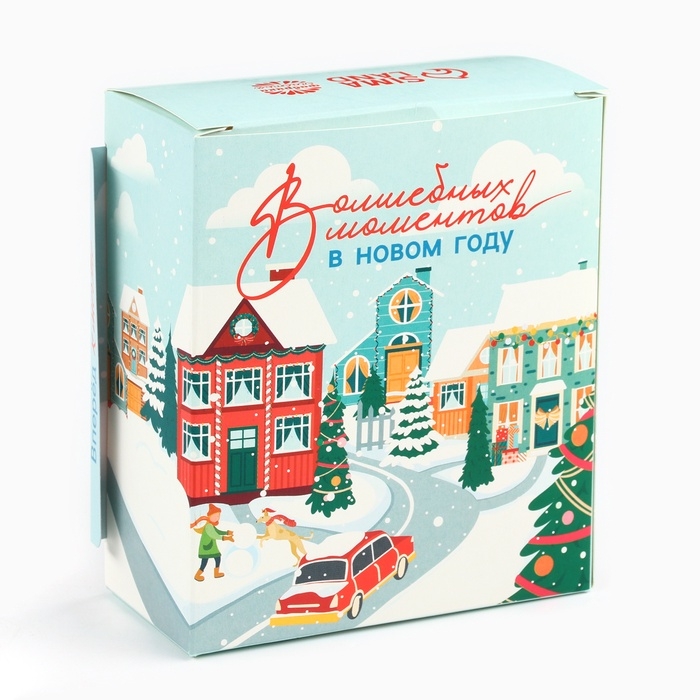 Подарочный набор новогодний &laquo;Волшебных моментов&raquo;: горячий шоколад + маршмеллоу