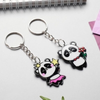 Брелок для ключей парный &laquo;отПАНДная половинка&raquo;, акриловый, 13,3 х 8