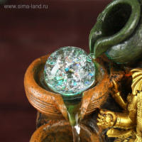 Фонтан настольный от сети "Ганеша у водопада с кувшином" 28х19х19 см Фонтан настольный от сети "Ганеша у водопада с кувшином" 28х19х19 см